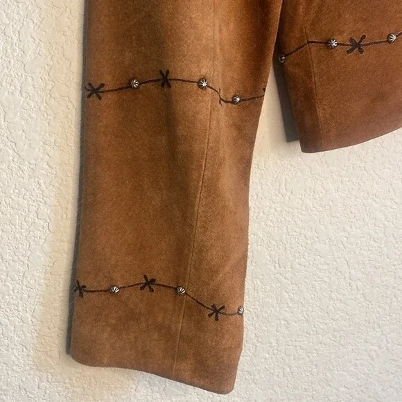 vintage scully leather jacket western country stud M barb wire ranch - Picture 10 of 14